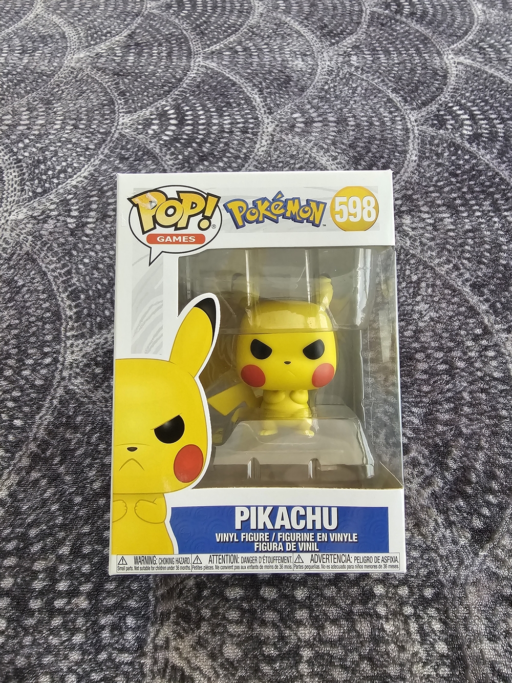 Funko Pop! Pikachu Angry Face Vinyl Figure - Yellow, Red, Black NWOT